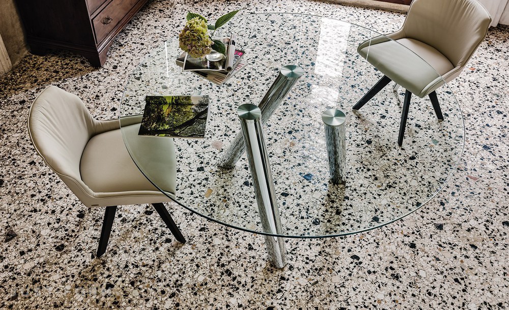 Стеклянный обеденный стол Ray фабрика Cattelan Italia фотография № 3