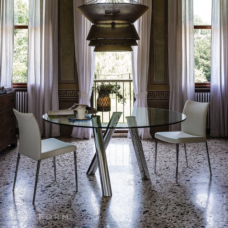 Стеклянный обеденный стол Ray фабрика Cattelan Italia фотография № 4