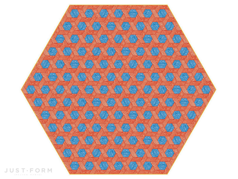 Ковер Hexagon Red/Blue фабрика Moooi фотография № 1