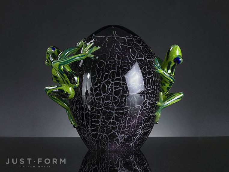 Декоративный предмет Egg In Crack With Geko фабрика VGnewtrend фотография № 1