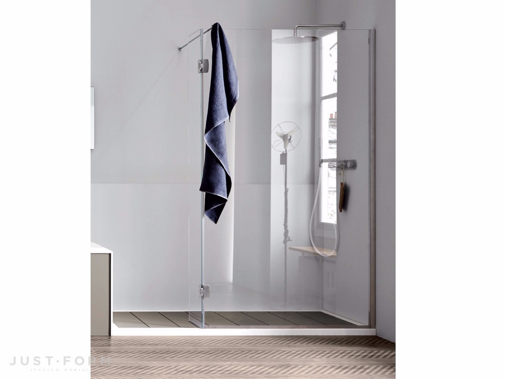 Душевая панель стены Corner Shower Enclosure Adjustable Door фабрика Rexa Design фотография № 1