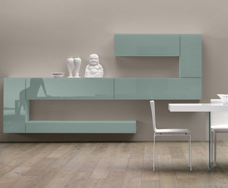 Стенка 36 E8 Lacquered And Glass