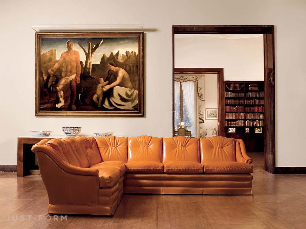 Кожаный диван Firenze фабрика Mascheroni фотография № 2