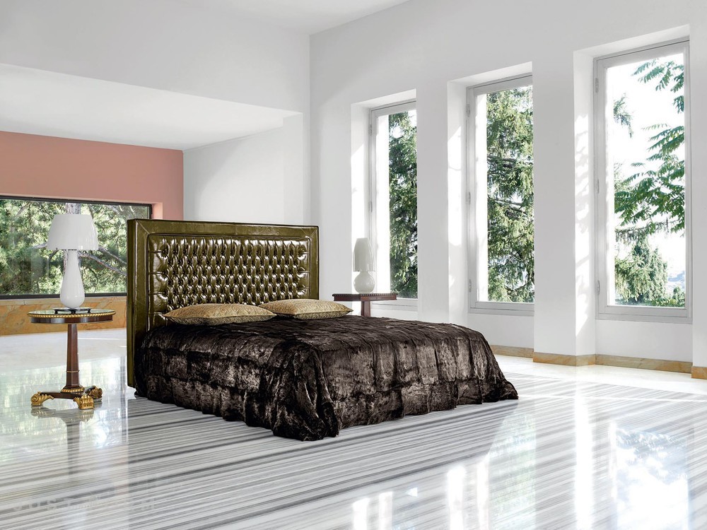 Кровать с мягким изголовьем Notte Italiana фабрика Mascheroni фотография № 2