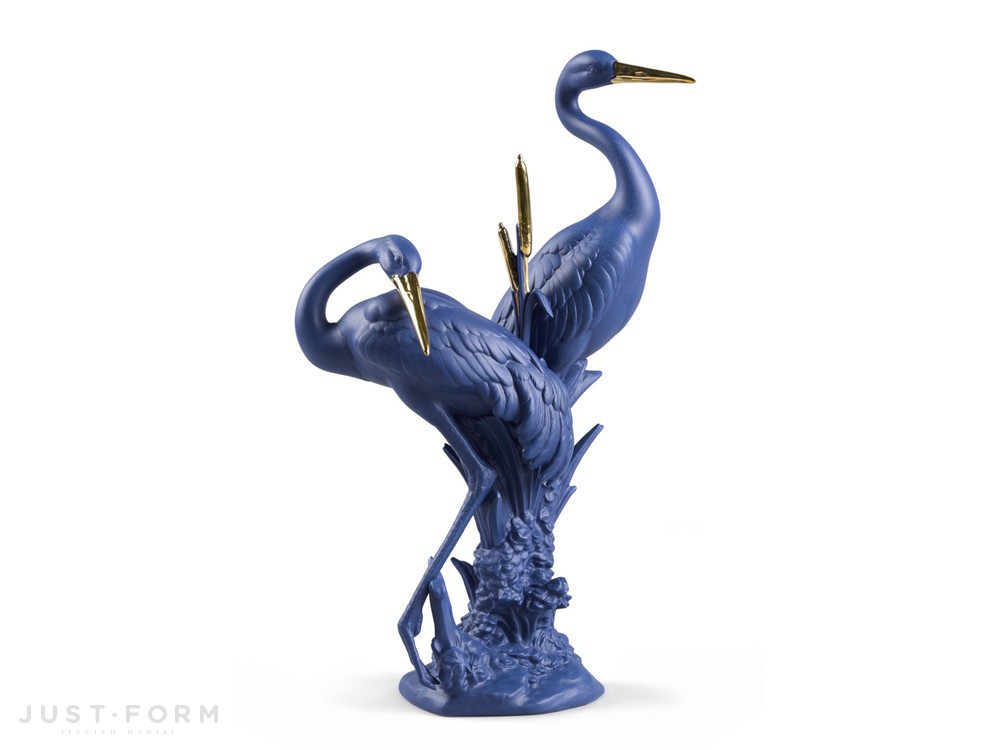 Декоративный предмет Courting Cranes Blue And Gold фабрика Lladró фотография № 3