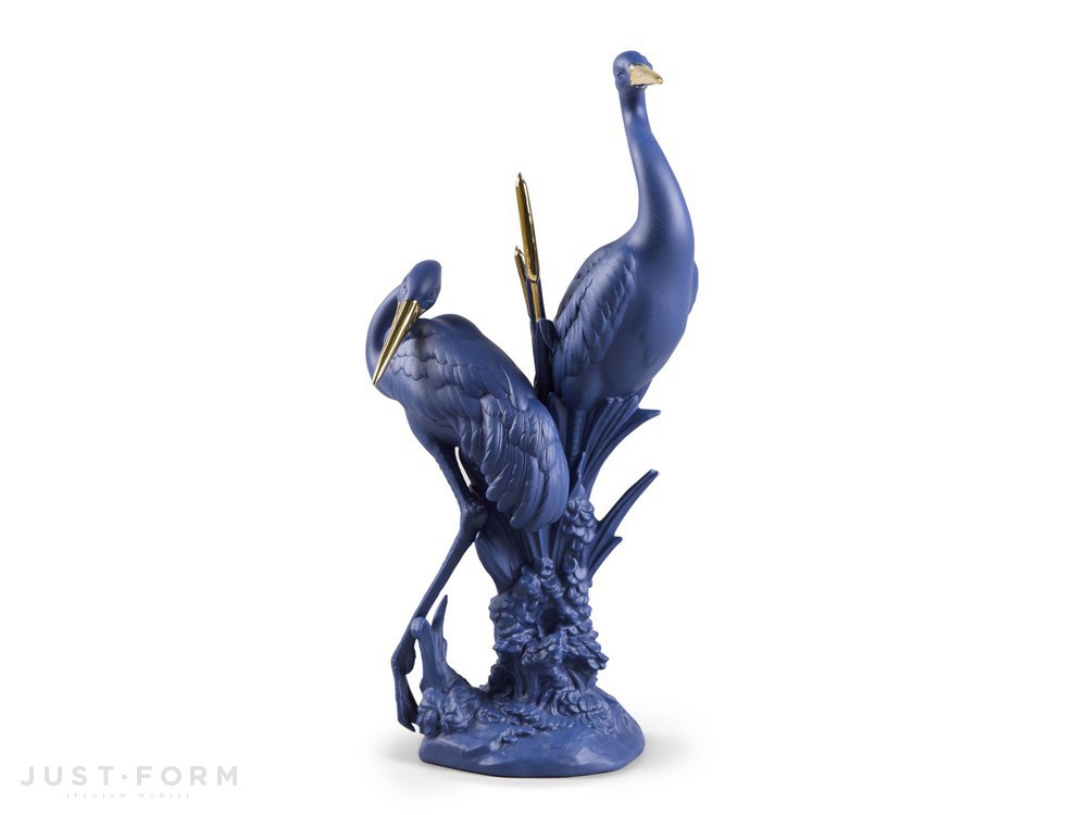 Декоративный предмет Courting Cranes Blue And Gold фабрика Lladró фотография № 2
