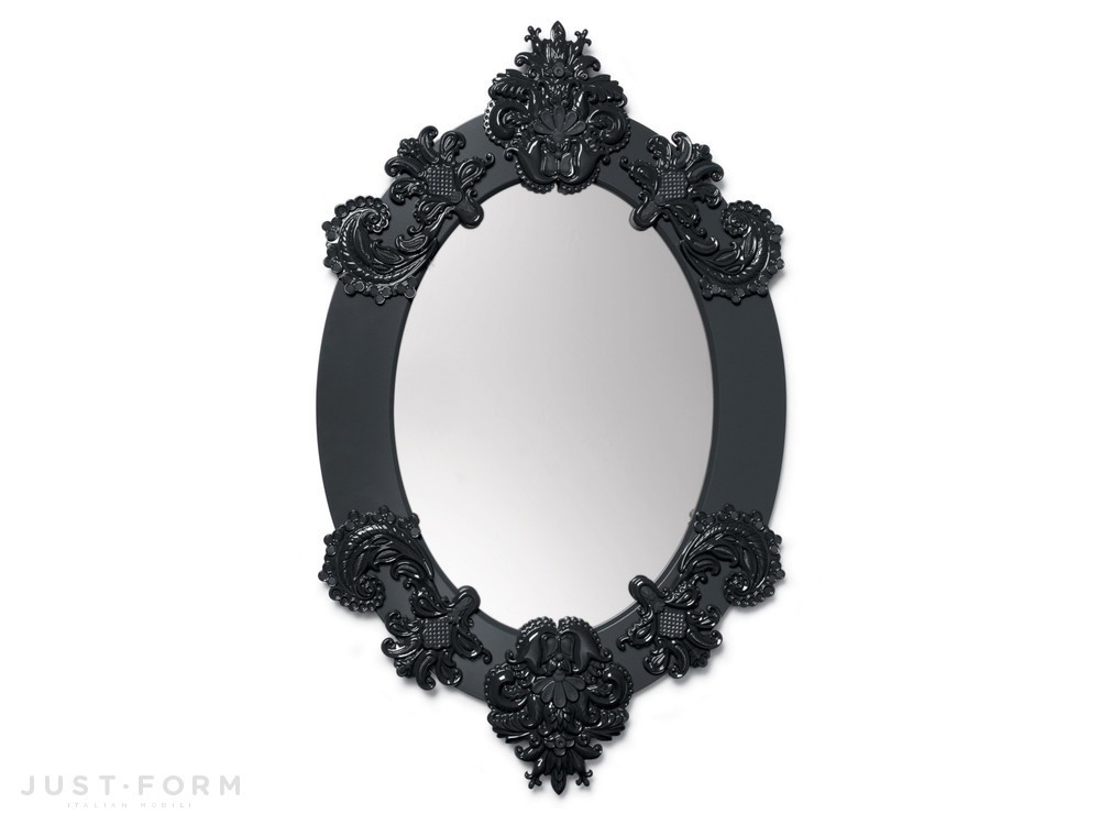 Зеркало Oval Mirror Black фабрика Lladró фотография № 1
