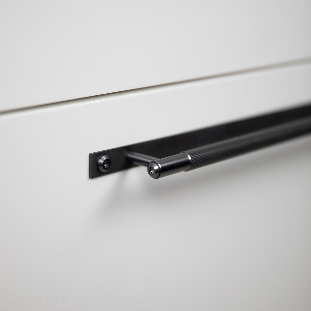 Ручка для мебели Pull Bar / Plate / Linear / Gun Metal фабрика Buster + Punch фотография № 8