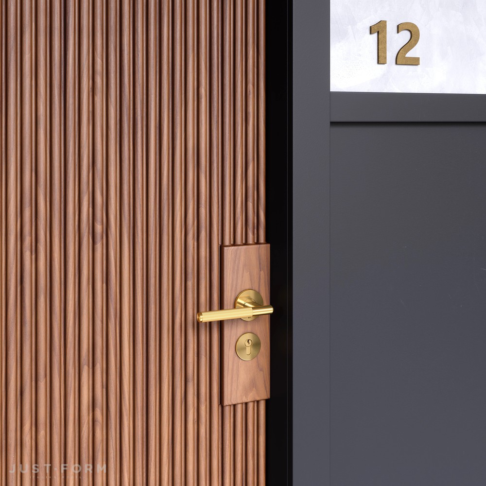 Нажимная дверная ручка Door Handle / Linear / Brass фабрика Buster + Punch фотография № 4