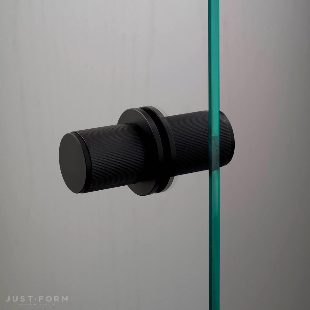 Двойная фиксированная дверная ручка Fixed Door Knob / Double-Sided / Linear / Welders Black фабрика Buster + Punch фотография № 1