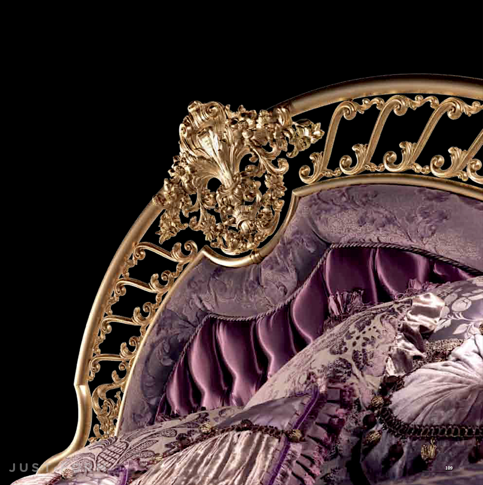 Кровать с латунным изголовьем Opera фабрика Jumbo Collection фотография № 3