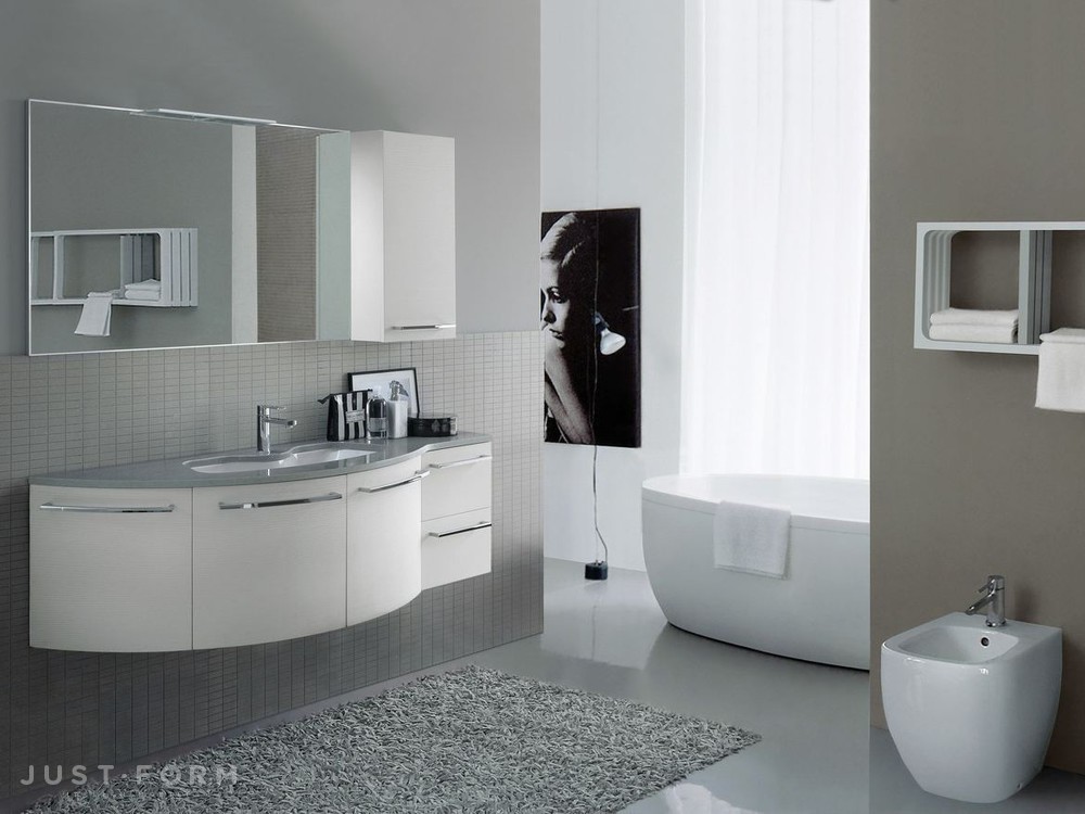 Современная мебель для ванной комнаты фото