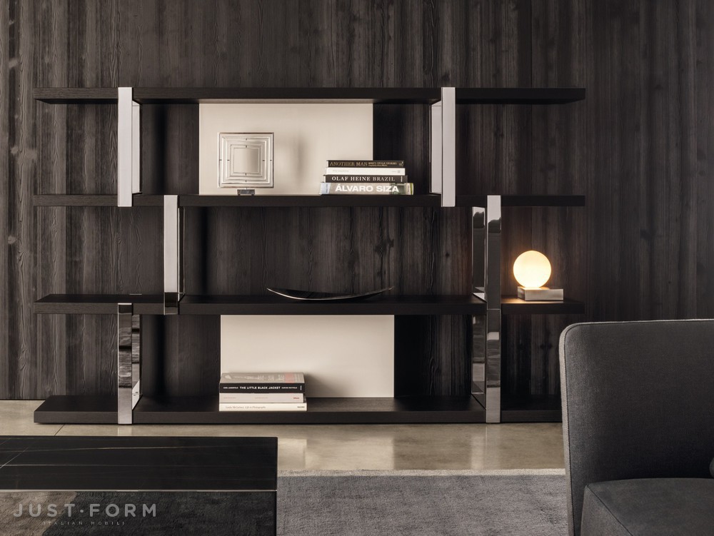 Книжный шкаф Dalton Chrome фабрика Minotti фотография № 2