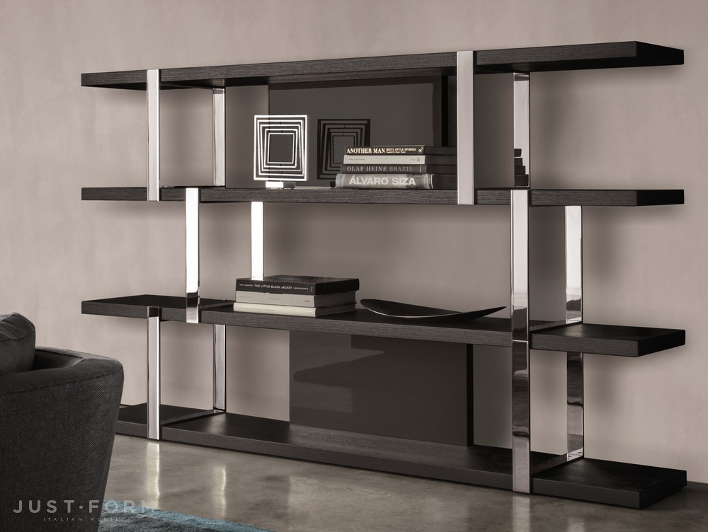 Книжный шкаф Dalton Chrome фабрика Minotti фотография № 3