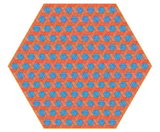 Ковер Hexagon Red/Blue