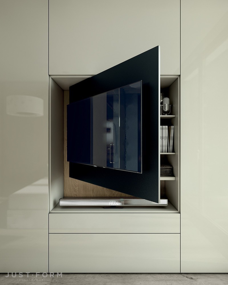 встроенный шкаф купе телевизор