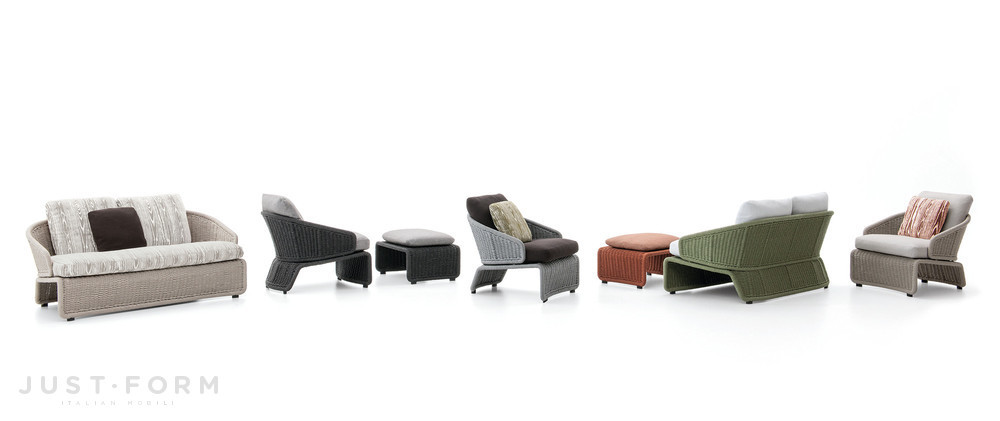 Уличная скамеечка для ног Halley Outdoor фабрика Minotti фотография № 3