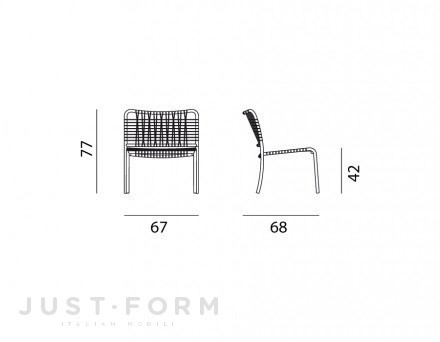Маленькое кресло Inout 825 фабрика Gervasoni фотография № 6