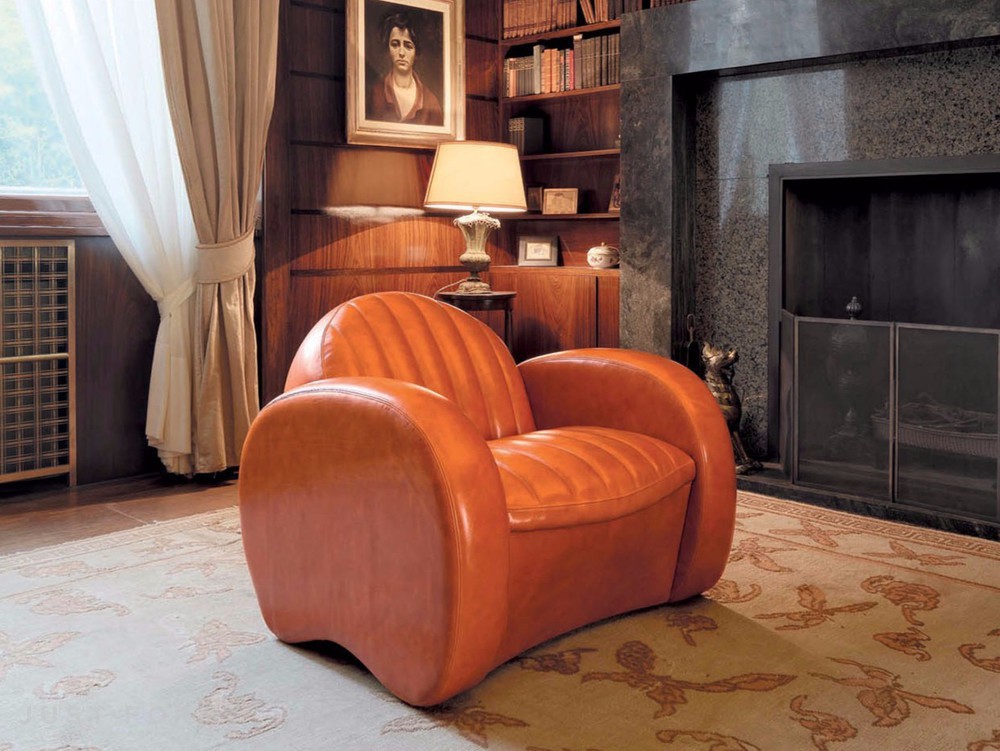 Кожаное кресло  Botero фабрика Mascheroni фотография № 4
