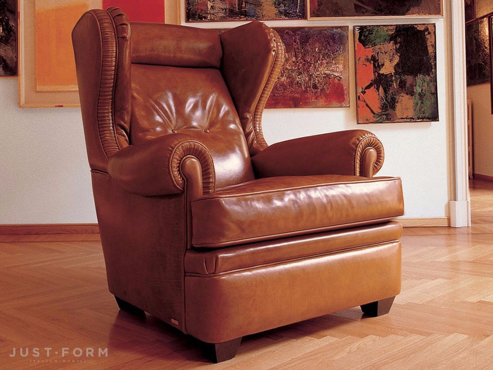 Кожаное кресло Oxford фабрика Mascheroni фотография № 1