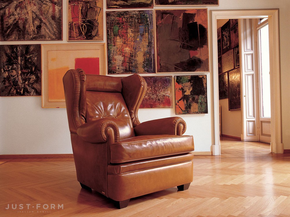 Кожаное кресло Oxford фабрика Mascheroni фотография № 4