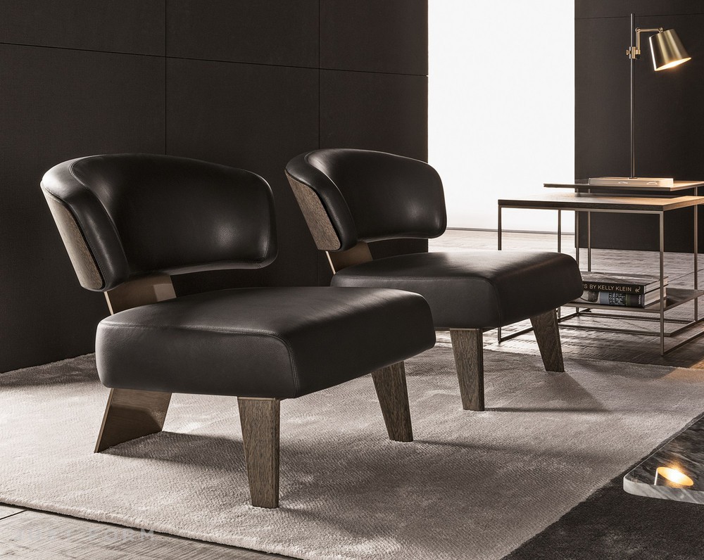 Маленькое кресло Creed Wood фабрика Minotti фотография № 9