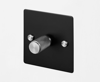 Одиночный диммер 1G Dimmer / Black / Steel