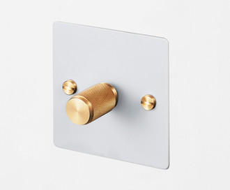 Одиночный диммер 1G Dimmer / White / Brass