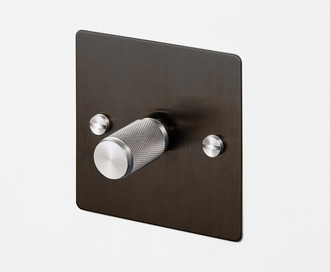 Одиночный диммер 1G Dimmer / Smoked Bronze / Steel