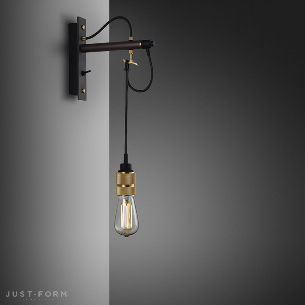 Бра Hooked Wall / Nude / Graphite / Brass фабрика Buster + Punch фотография № 6