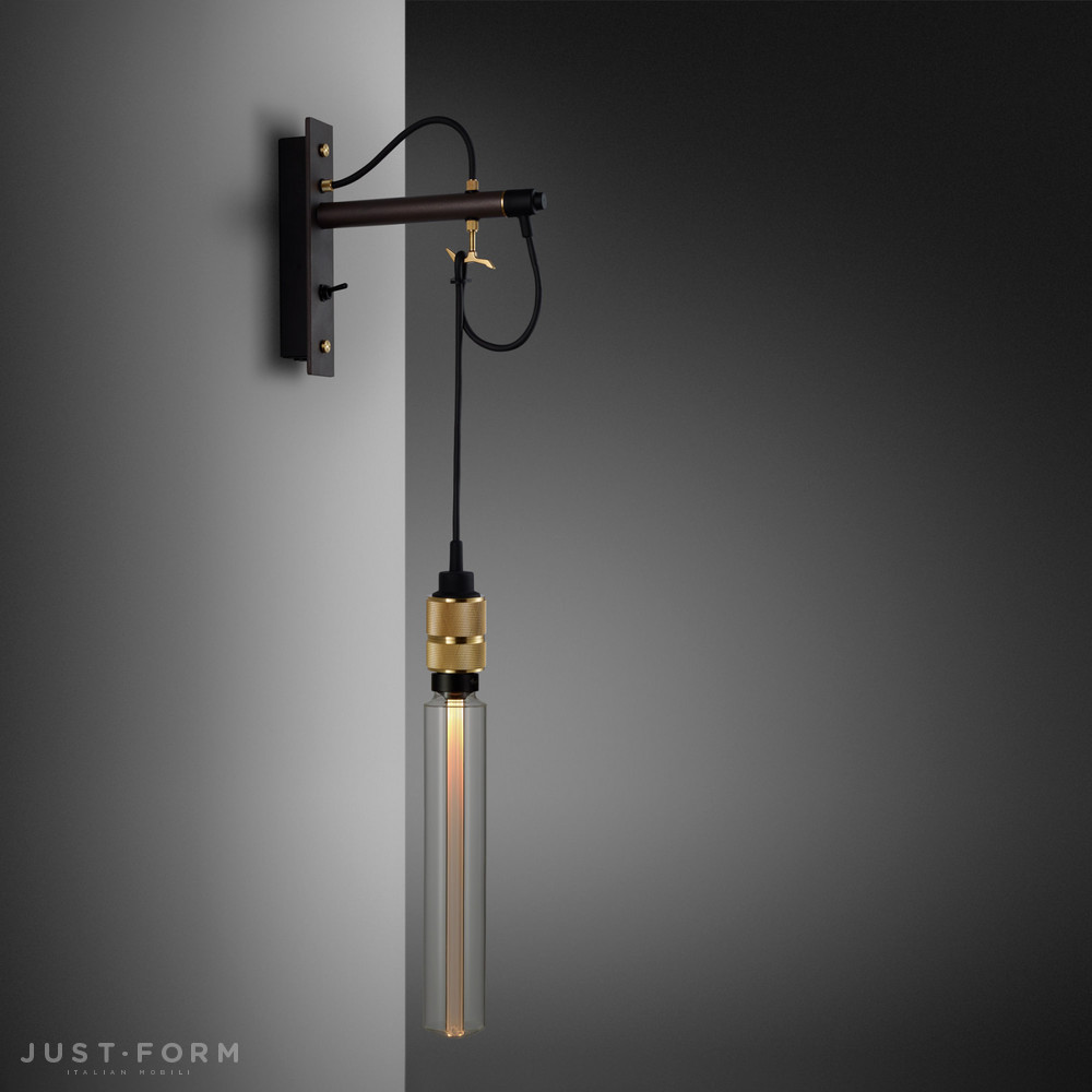 Бра Hooked Wall / Nude / Graphite / Brass фабрика Buster + Punch фотография № 7
