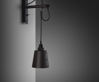 Бра Hooked Wall / Small / Graphite / Smoked Bronze