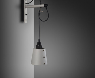 Бра Hooked Wall / Small / Stone / Smoked Bronze