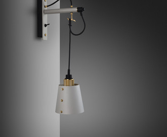 Бра Hooked Wall / Small / Stone / Brass