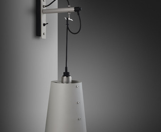 Бра Hooked Wall / Large / Stone / Steel
