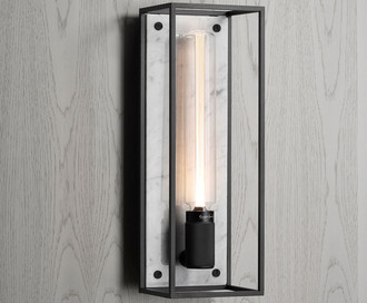 Бра Caged Wall 1.0 / L / Polished White Marble