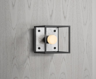 Бра Caged Wall 1.0 / S / Polished White Marble