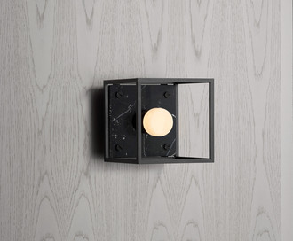 Бра Caged Wall 1.0 / S / Satin Black Marble