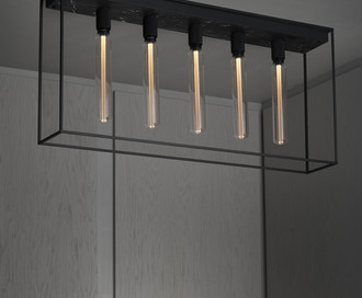 Потолочный светильник Caged Ceiling 5.0 / Satin Black Marble