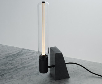 Настольная лампа Stoned Table Light / Honed Black Granite