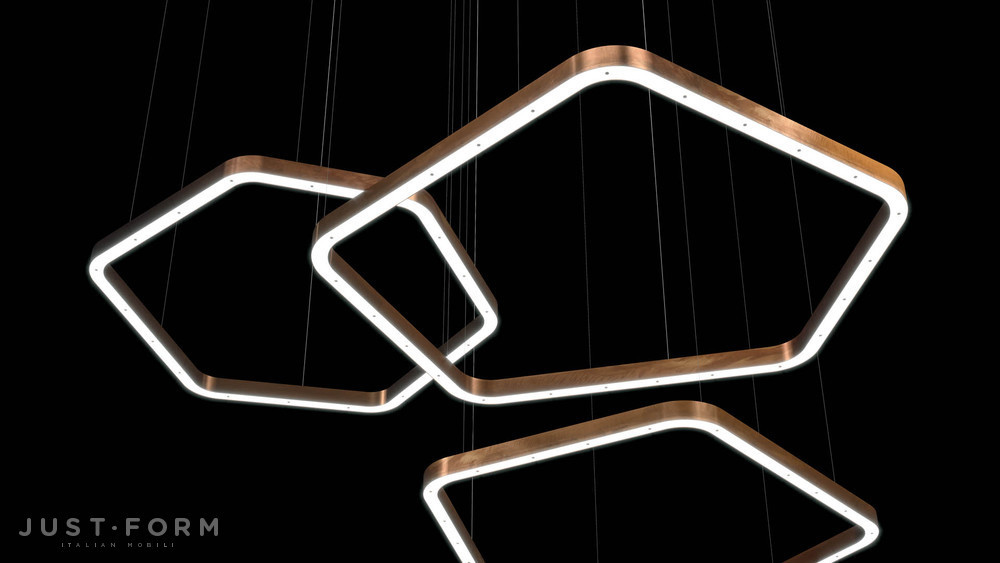 Люстра Light Ring Horizontal Polygonal фабрика Henge фотография № 1