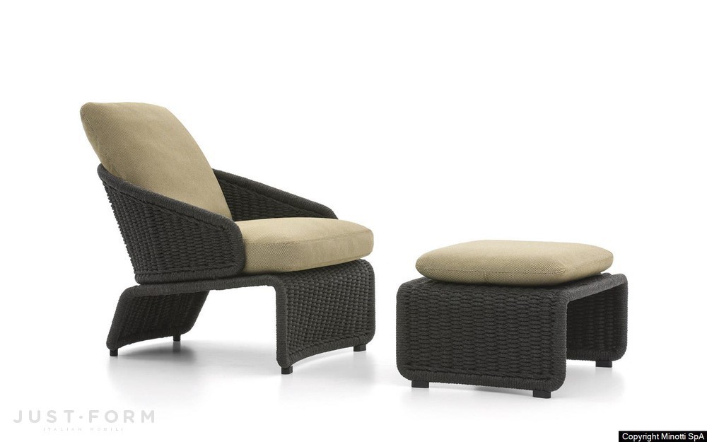 Уличная скамеечка для ног Halley Outdoor фабрика Minotti фотография № 2