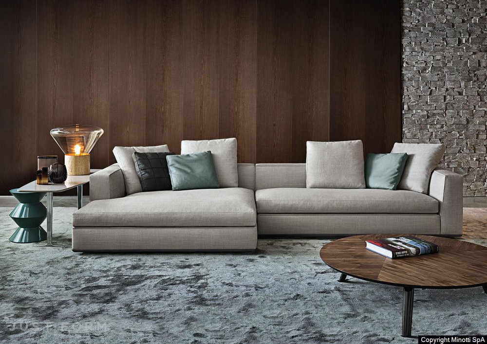 Модульный диван Powell фабрика Minotti фотография № 3