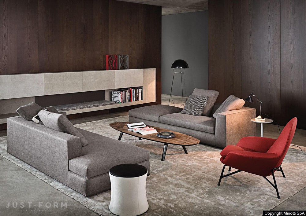 Диван с одним подлокотником Powell  фабрика Minotti фотография № 12