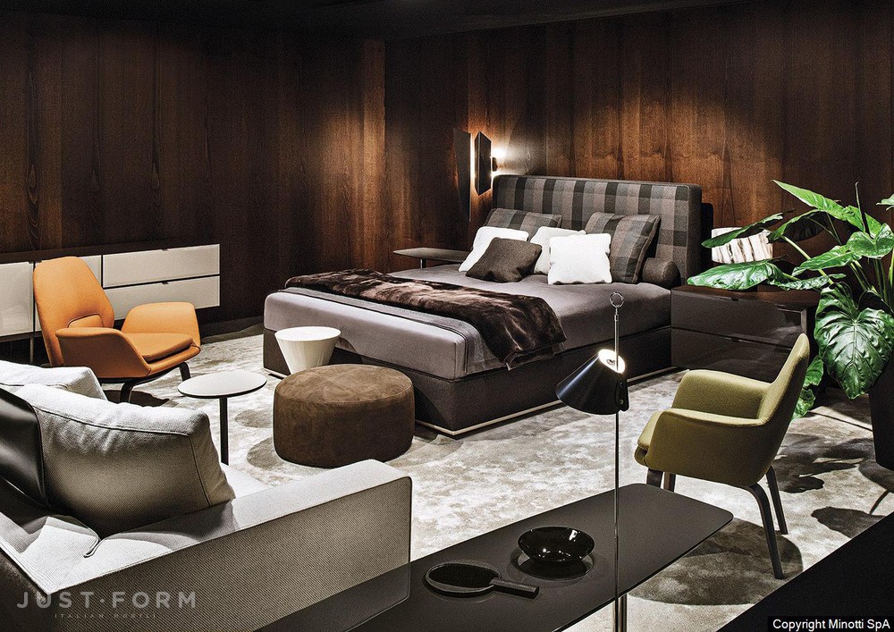 Кровать Powell Bed.121 фабрика Minotti фотография № 3