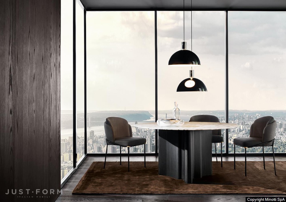 Маленький стул Fil Noir Dining фабрика Minotti фотография № 7
