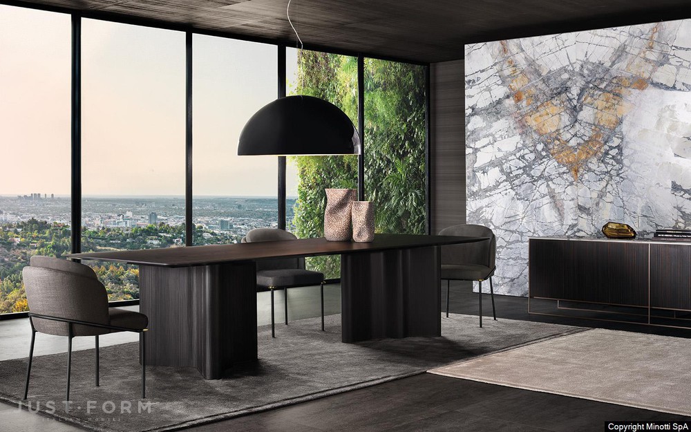 Маленький стул Fil Noir Dining фабрика Minotti фотография № 6
