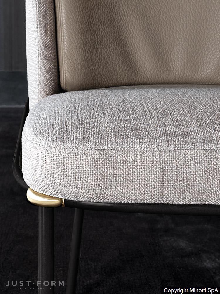 Маленький стул Fil Noir Dining фабрика Minotti фотография № 4