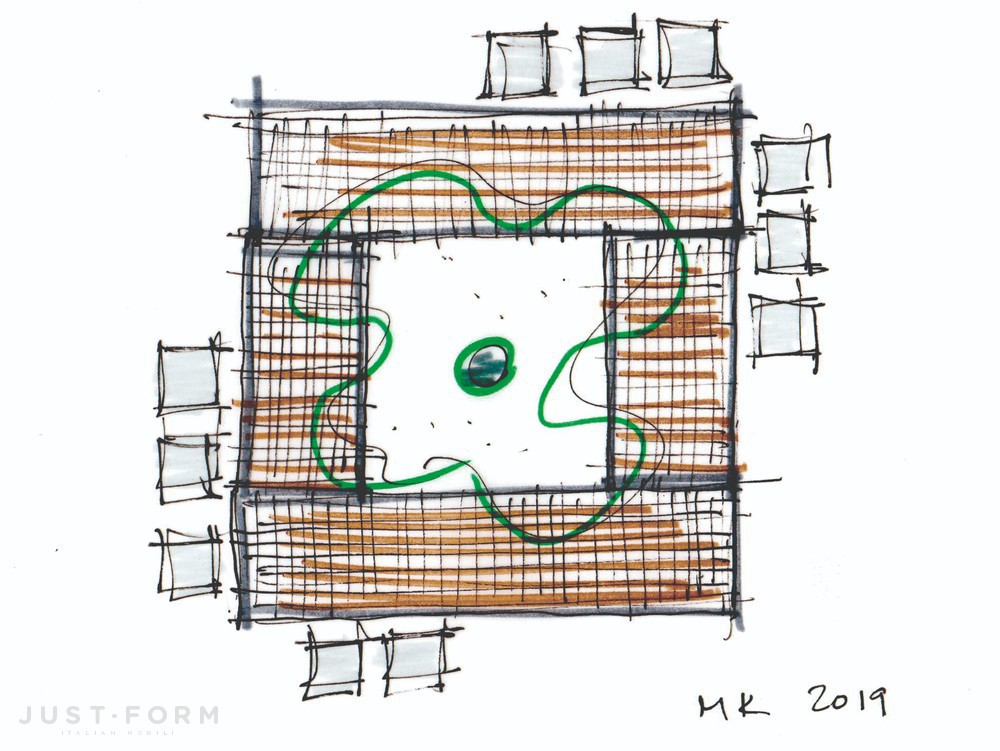 Стол Quadrado фабрика Minotti фотография № 1