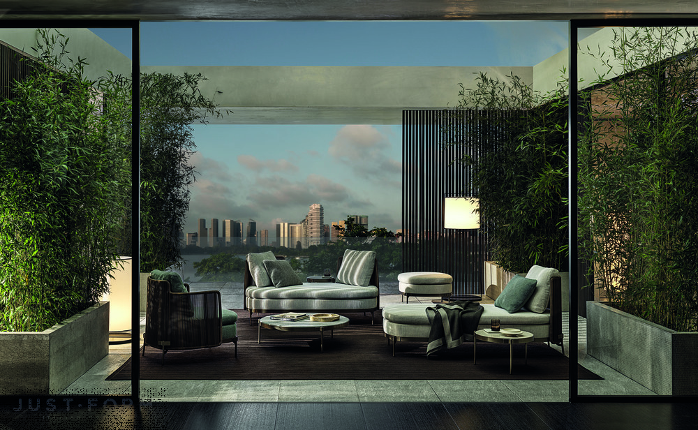 Садовый шезлонг Tape Cord Outdoor фабрика Minotti фотография № 5